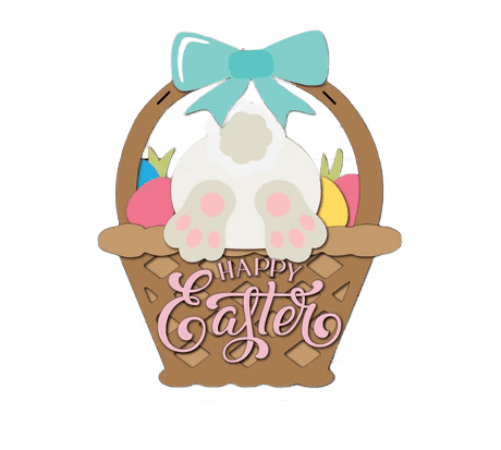 Happy Easter Bunny Butt Basket