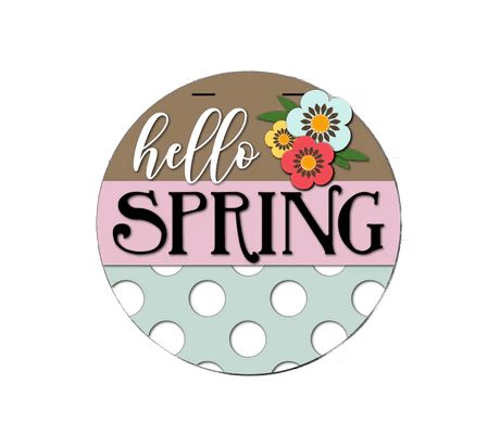 Hello Spring Polka Dots