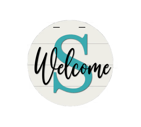 Welcome with Initial